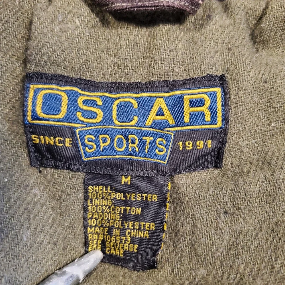 Oscar Sports Mens Camo Hunting Vest Woodland Camouflage Utility Pockets Medium